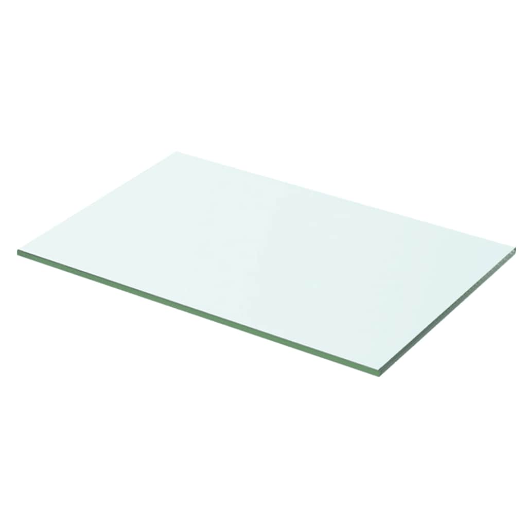 hylder 2 stk. glaspanel 50 x 25 cm klar