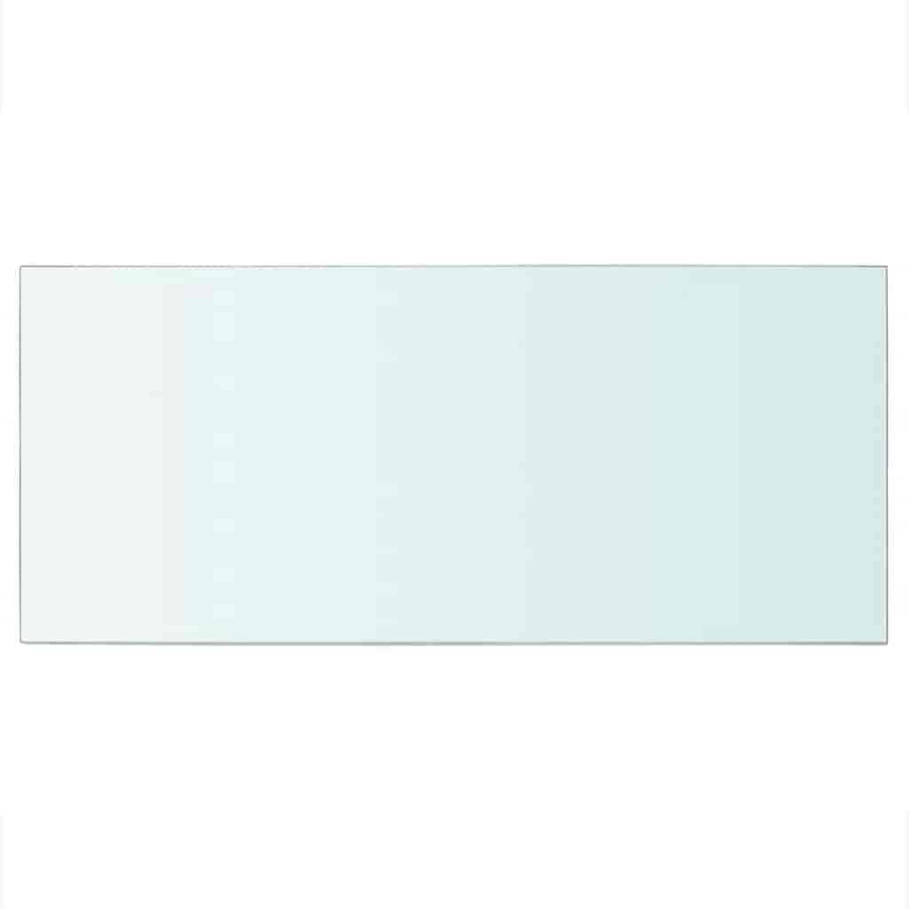 hylder 2 stk. glaspanel 50 x 25 cm klar