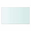hylder 2 stk. glaspanel 50 x 30 cm klar