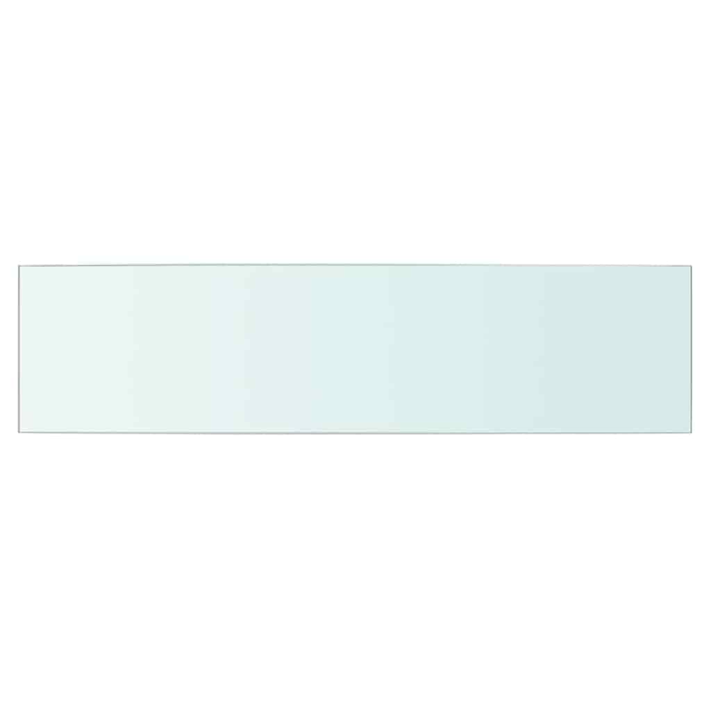 hylder 2 stk. glaspanel 60 x 15 cm klar