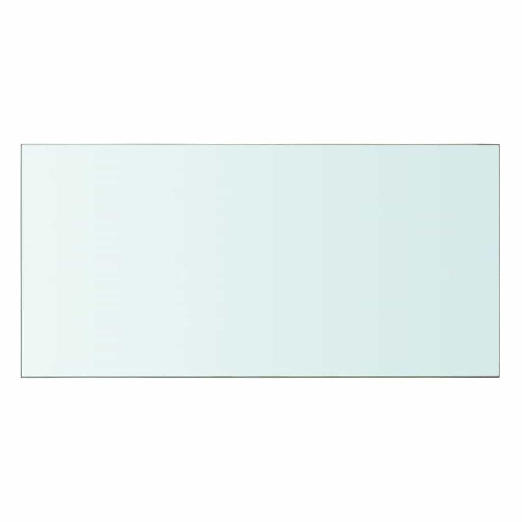 hylder 2 stk. glaspanel 60 x 30 cm klar