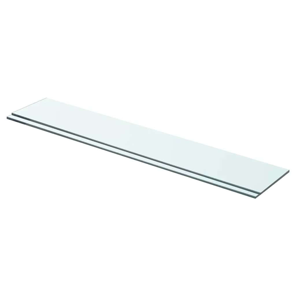 hylder 2 stk. glaspanel 70 x 12 cm klar