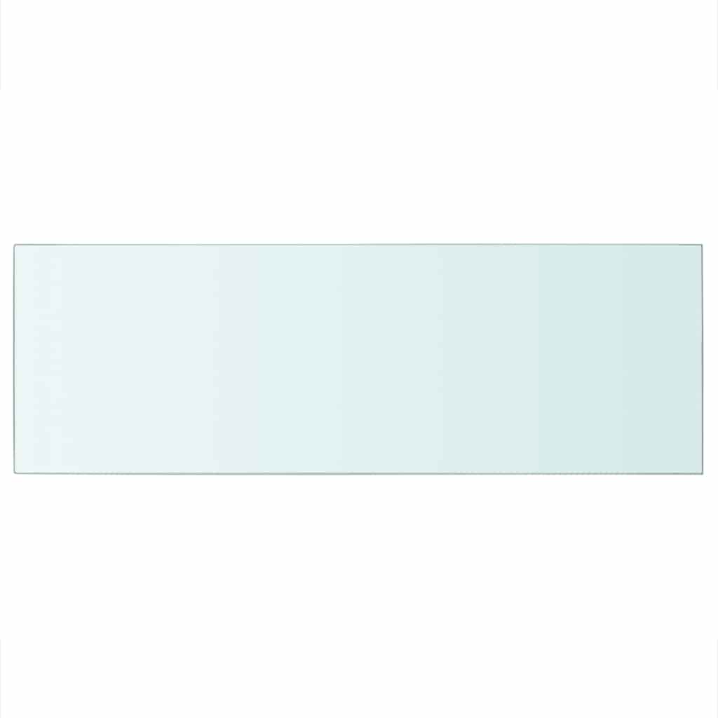 hylder 2 stk. glaspanel 70 x 25 cm klar