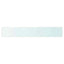 hylder 2 stk. glaspanel 80 x 12 cm klar