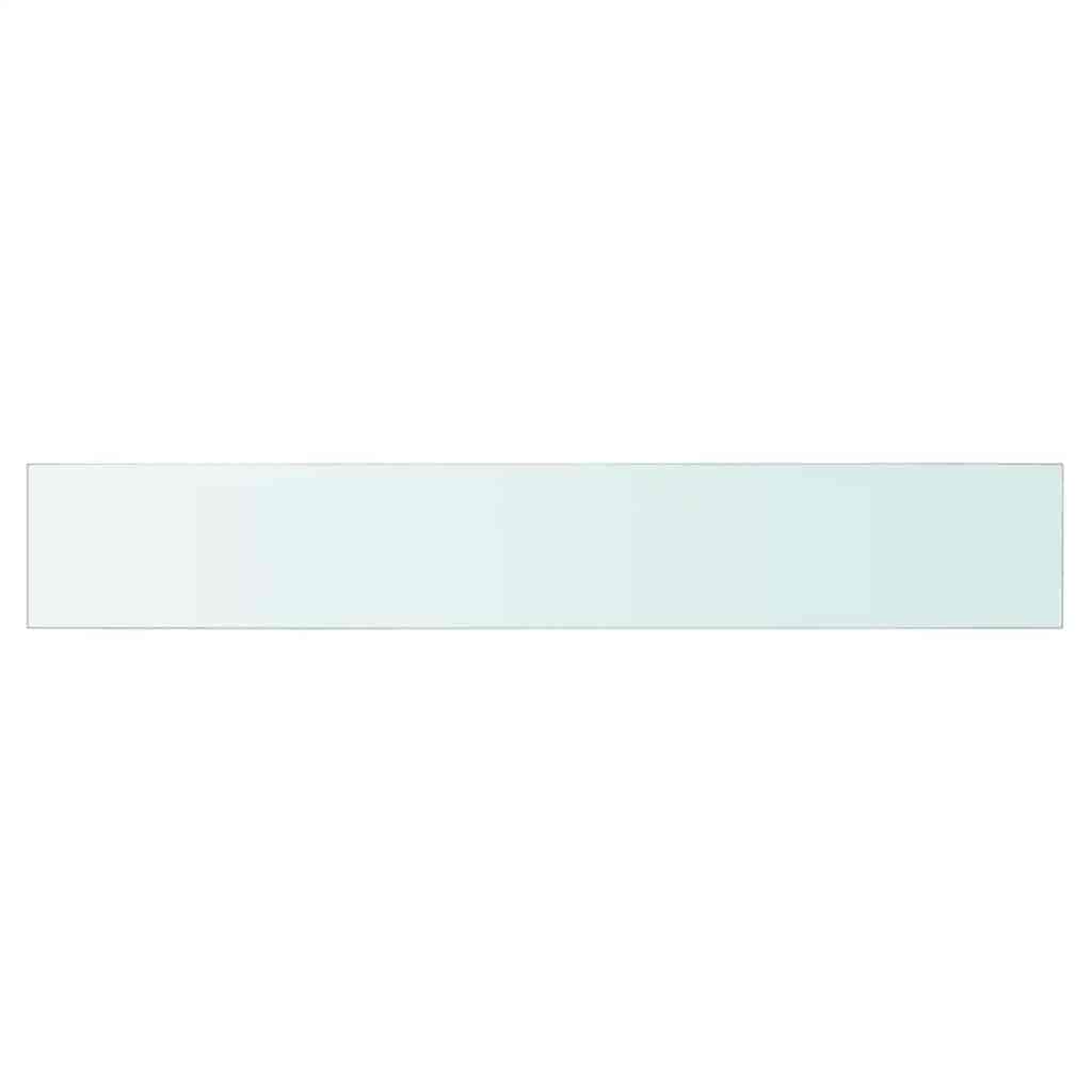 hylder 2 stk. glaspanel 80 x 12 cm klar