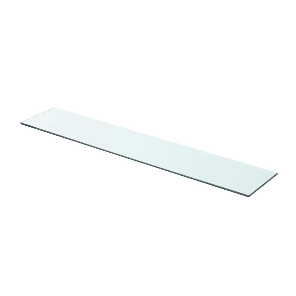 hylder 2 stk. glaspanel 80 x 15 cm klar