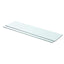 hylder 2 stk. glaspanel 80 x 20 cm klar