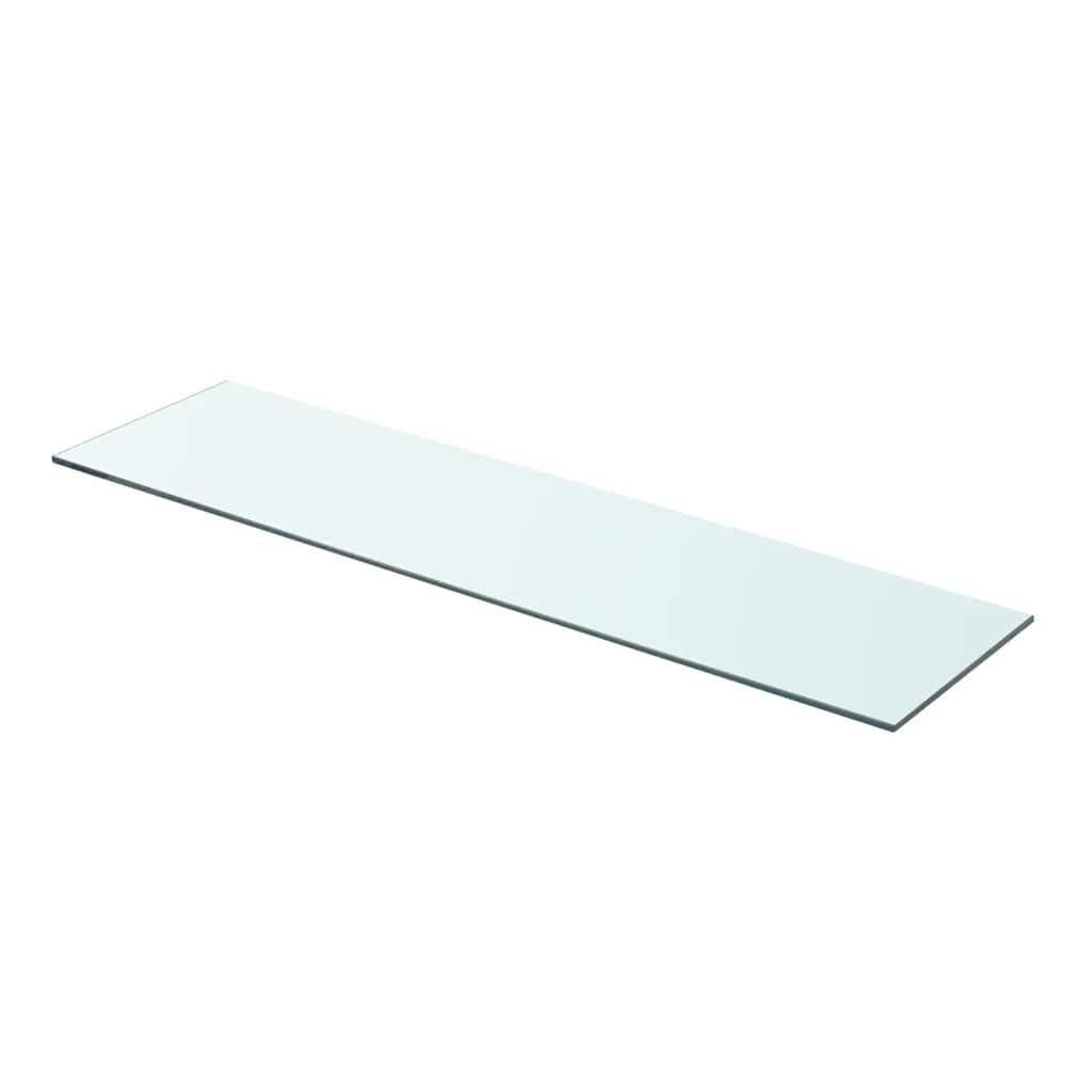 hylder 2 stk. glaspanel 80 x 20 cm klar