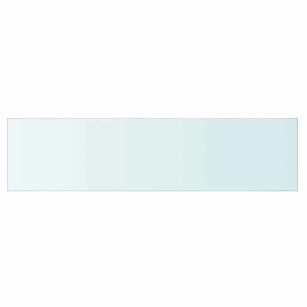 hylder 2 stk. glaspanel 80 x 20 cm klar