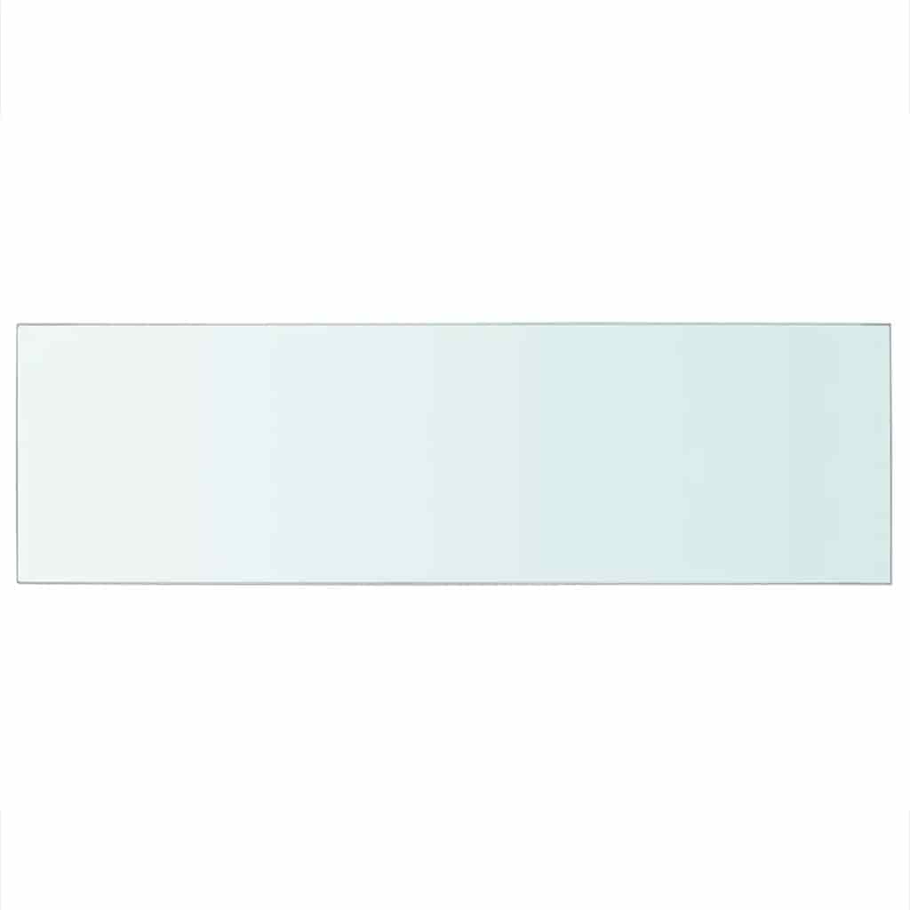 hylder 2 stk. glaspanel 80 x 25 cm klar
