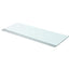 hylder 2 stk. glaspanel 80 x 30 cm klar