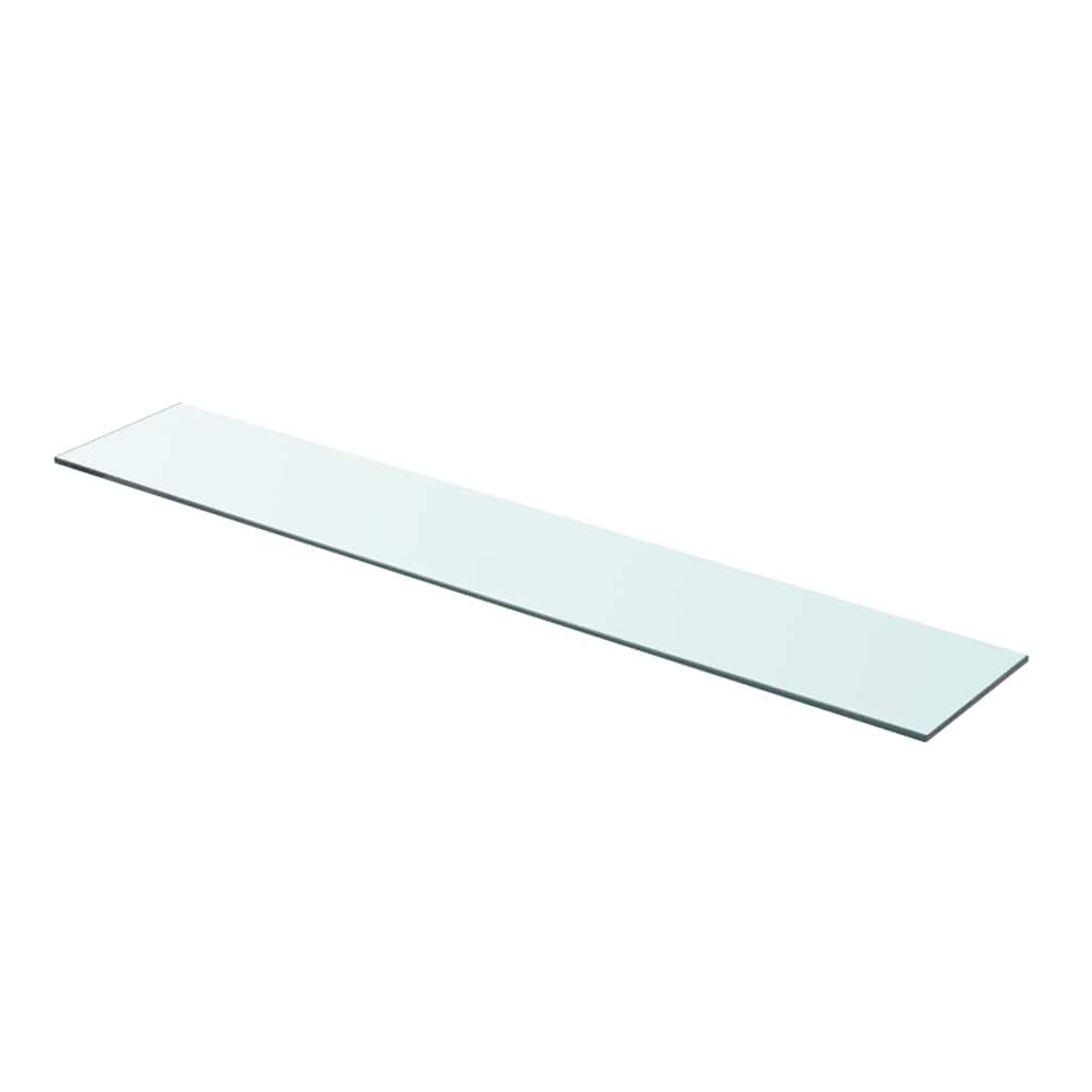 hylder 2 stk. glaspanel 90 x 15 cm klar