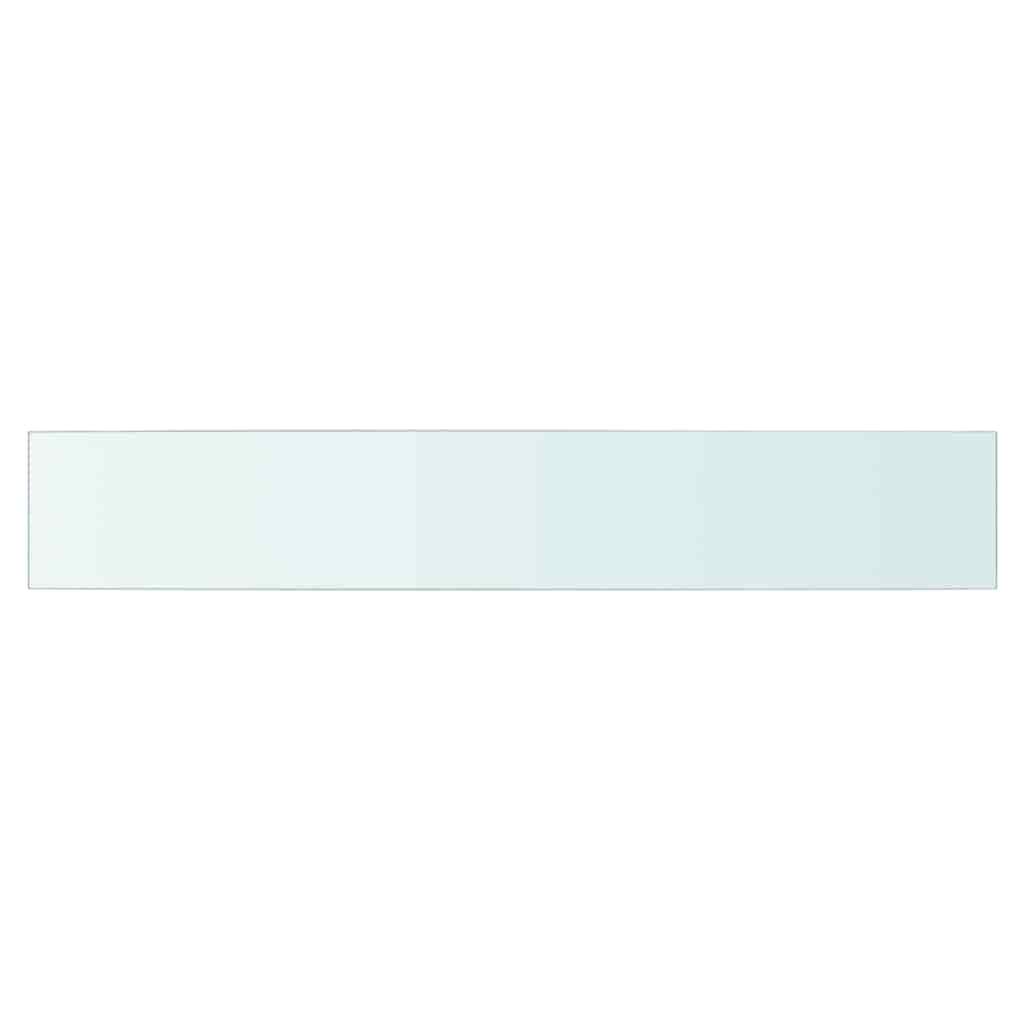 hylder 2 stk. glaspanel 90 x 15 cm klar