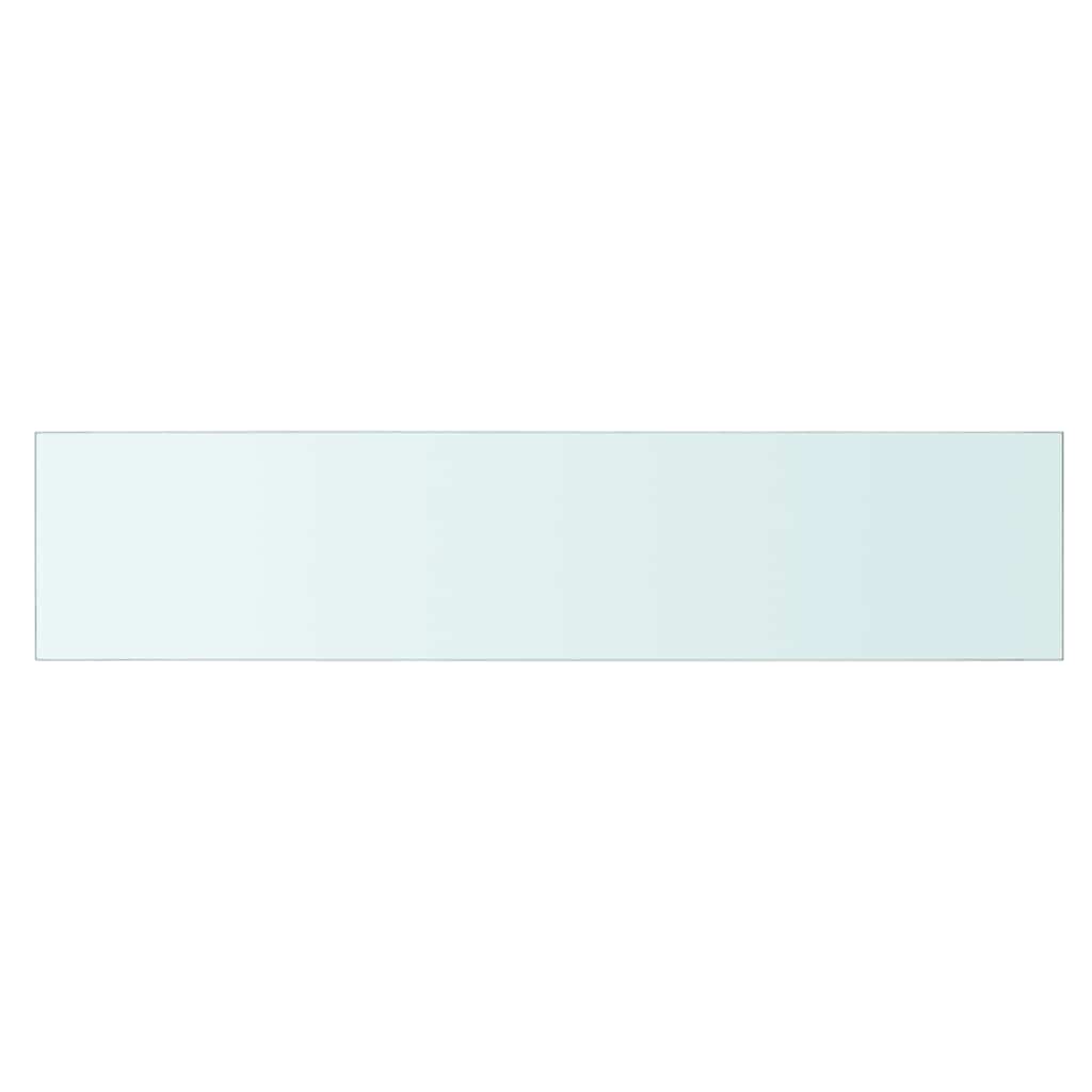 hylder 2 stk. glaspanel 90 x 20 cm klar