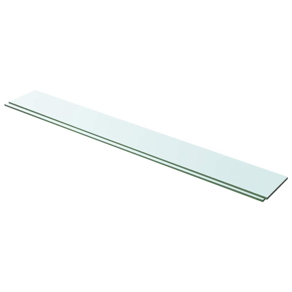 hylder 2 stk. glaspanel 100 x 12 cm klar
