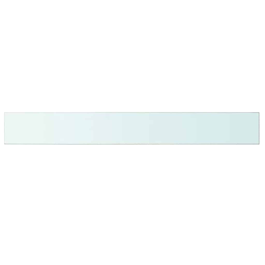 hylder 2 stk. glaspanel 100 x 12 cm klar