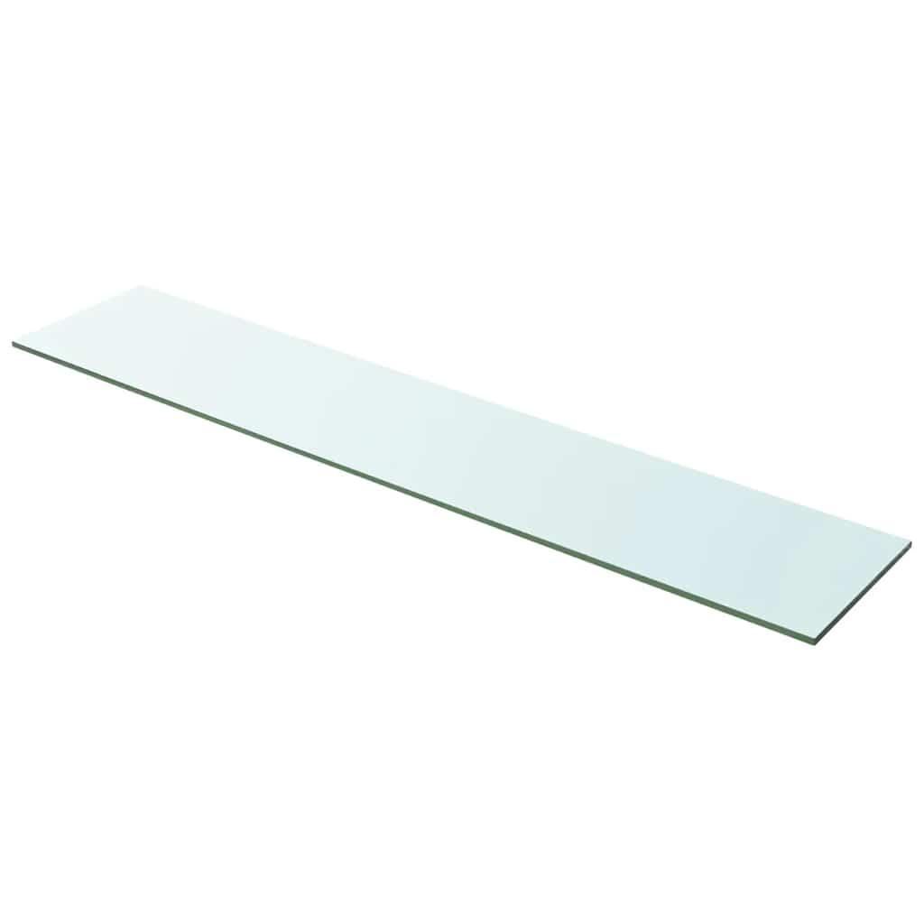 hylder 2 stk. glaspanel 100 x 20 cm klar