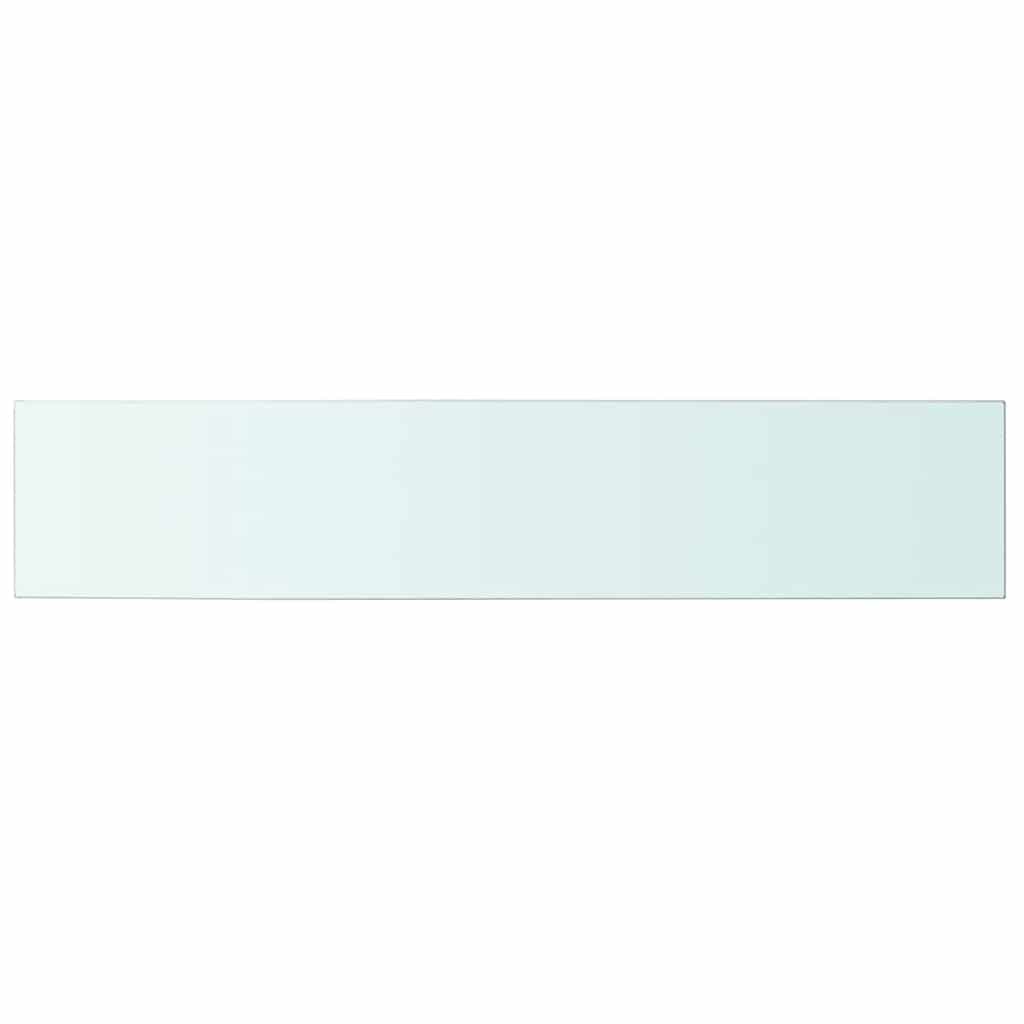 hylder 2 stk. glaspanel 100 x 20 cm klar