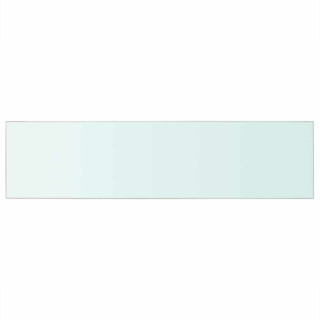 hylder 2 stk. glaspanel 100 x 25 cm klar