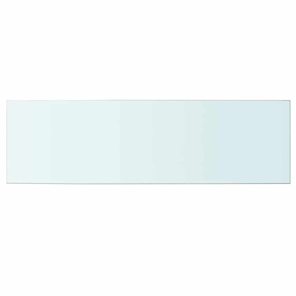 hylder 2 stk. glaspanel 100 x 30 cm klar