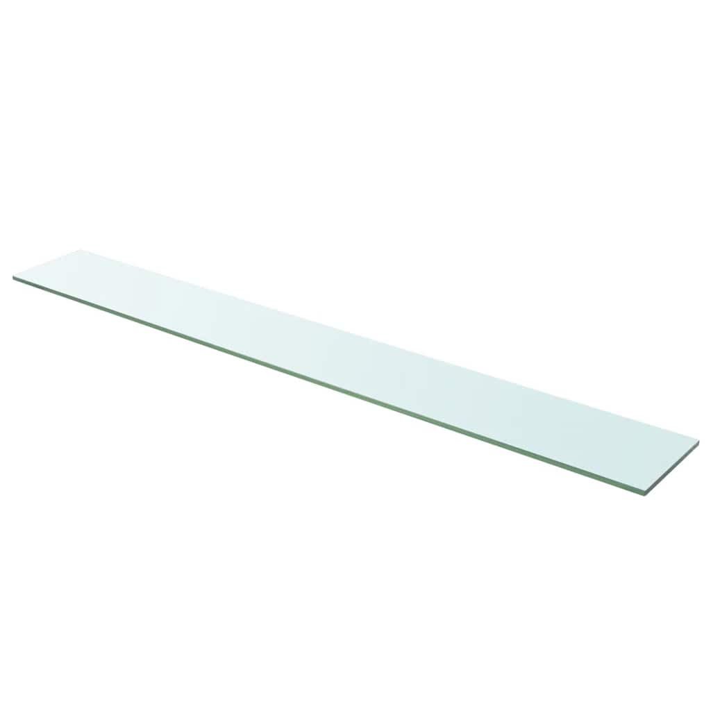 hylder 2 stk. glaspanel 110 x 15 cm klar