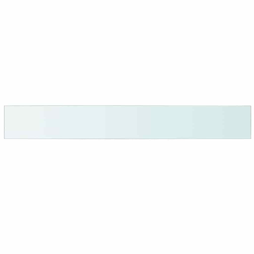 hylder 2 stk. glaspanel 110 x 15 cm klar