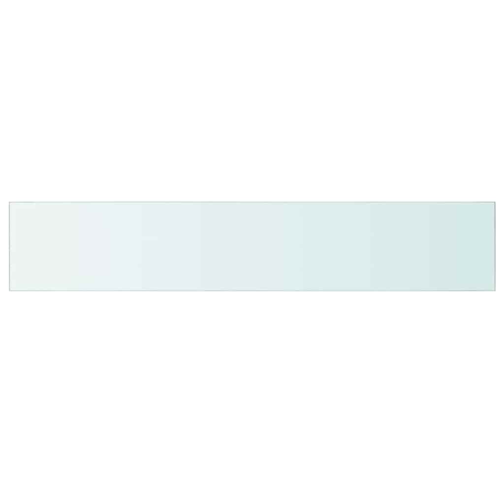 hylder 2 stk. glaspanel 110 x 20 cm klar