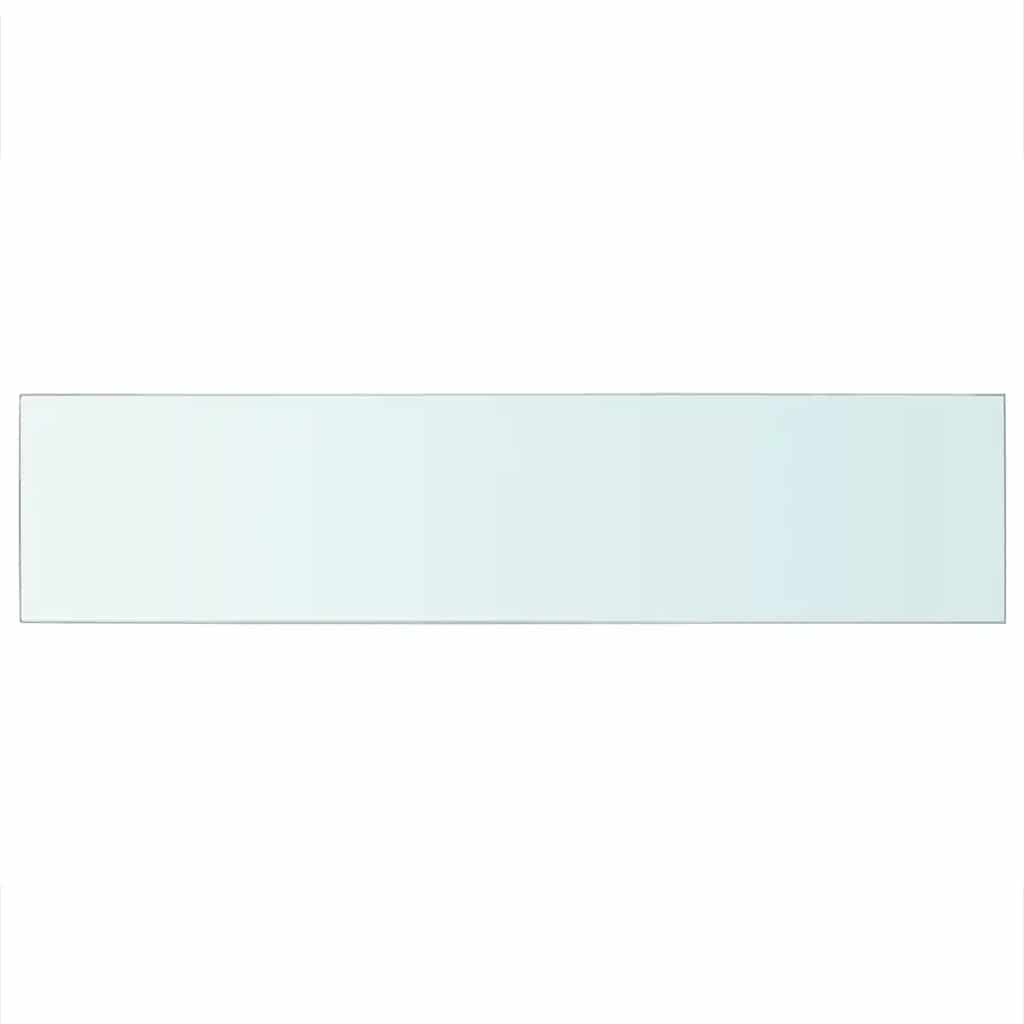 hylder 2 stk. glaspanel 110 x 25 cm klar