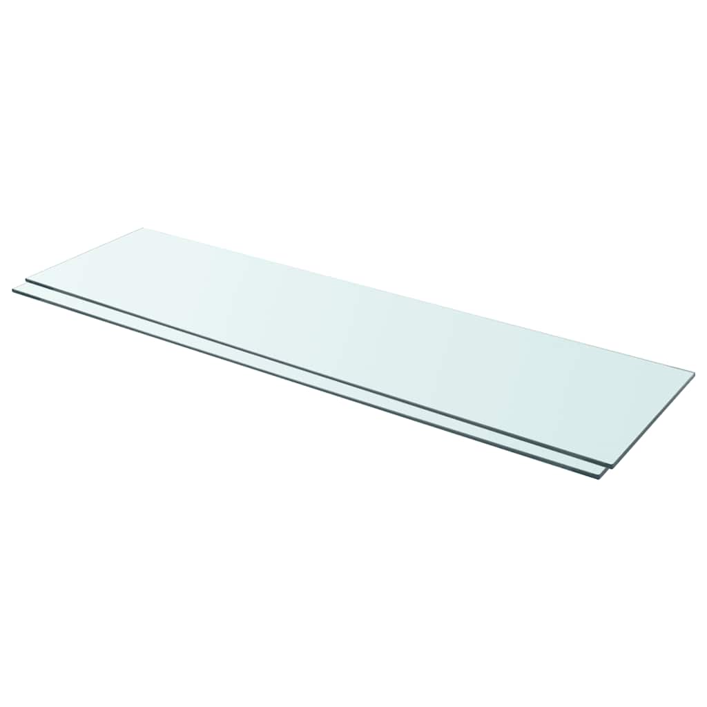 hylder 2 stk. glaspanel 110 x 30 cm klar
