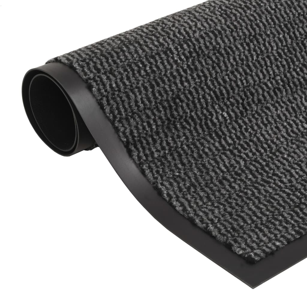 måtter støvkontrol 2 stk. rektangulær tuftet 60x90 cm antracitgrå