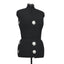 justerbar gine kvinde str. M 40-46 sort