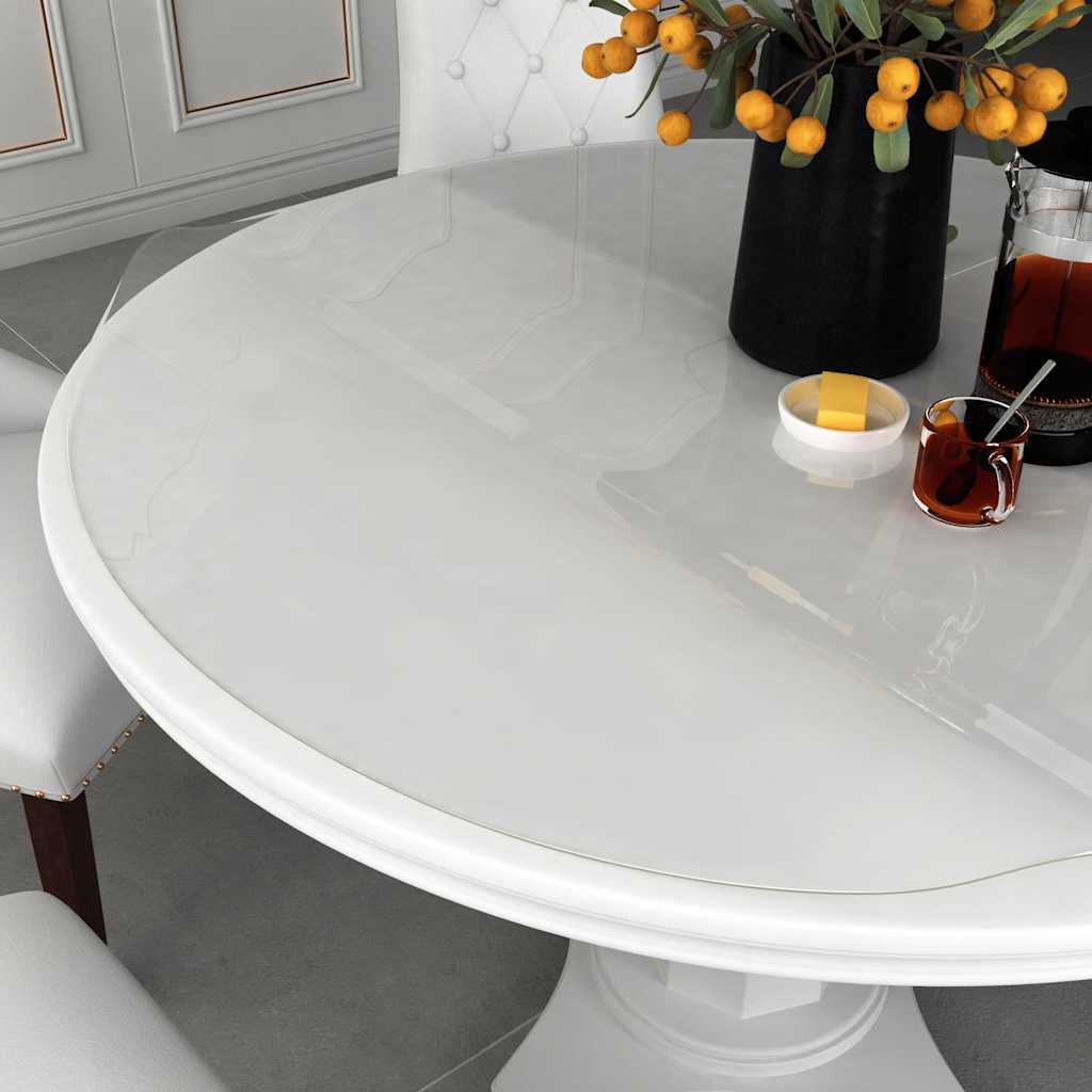 bordbeskytter Ø 70 cm 1,6 mm PVC transparent