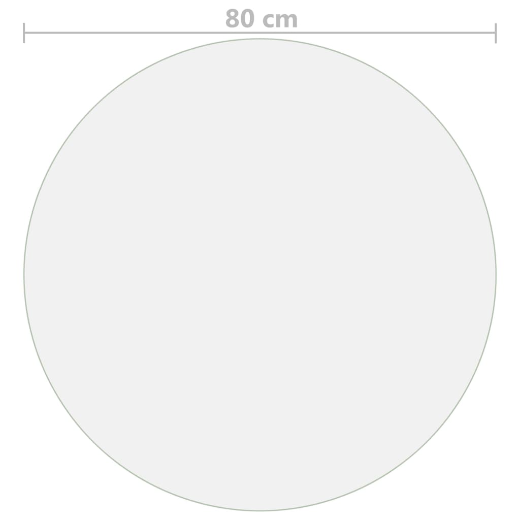 bordbeskytter Ø 80 cm 1,6 mm PVC mat