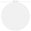 bordbeskytter Ø 100 cm 1,6 mm PVC transparent