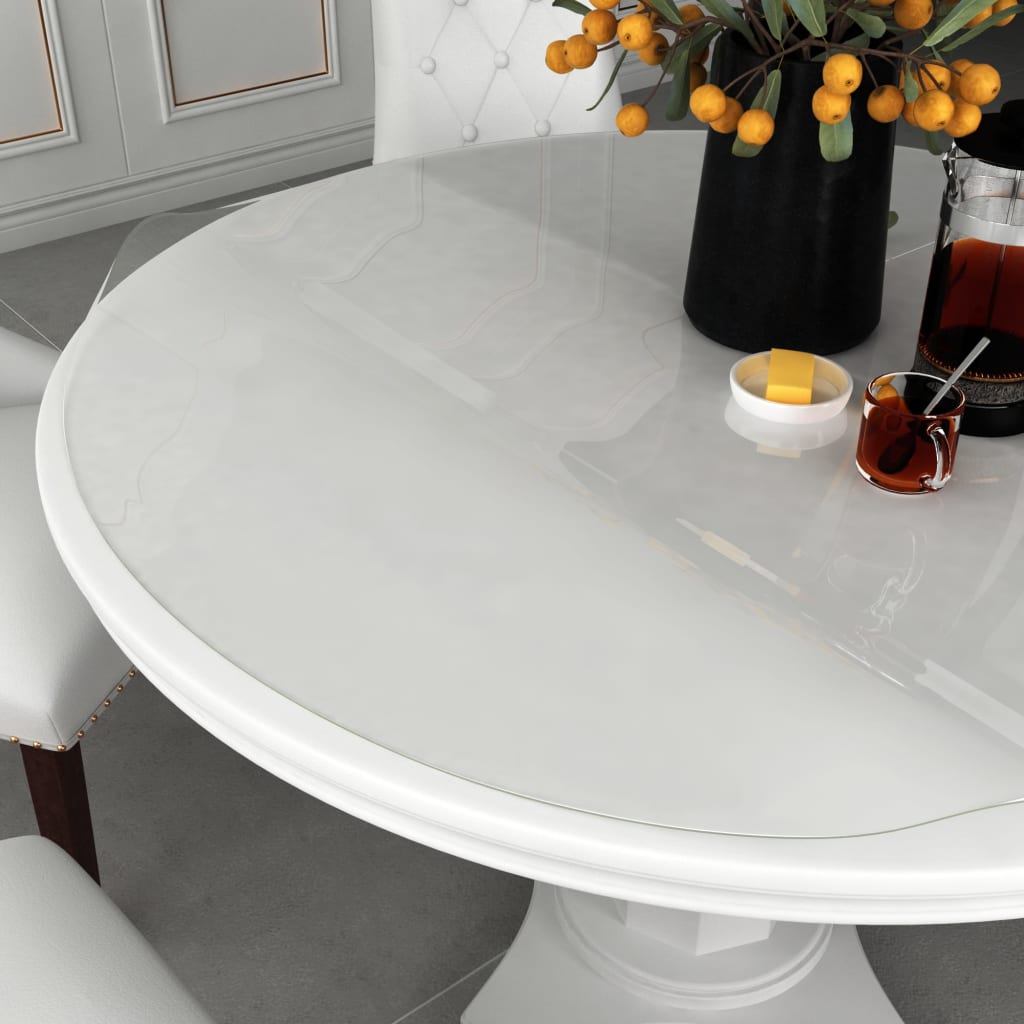 bordbeskytter Ø 100 cm 1,6 mm PVC transparent