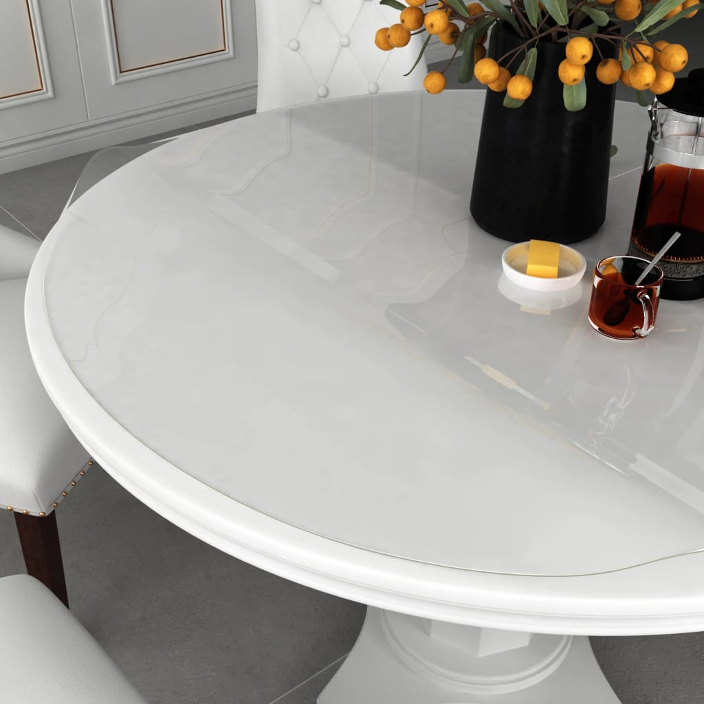 bordbeskytter Ø 120 cm 1,6 mm PVC transparent
