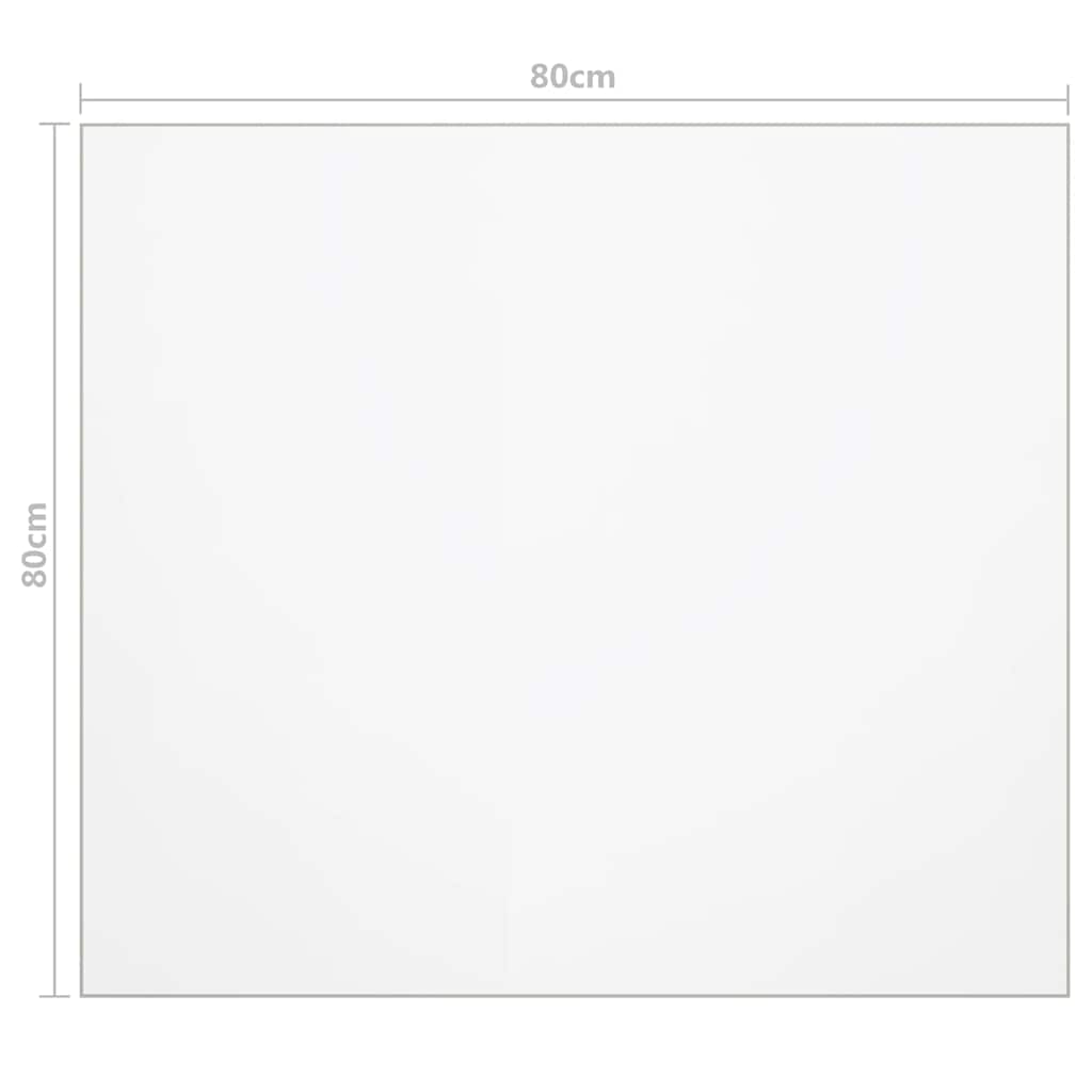 bordbeskytter 80x80 cm 1,6 mm PVC mat