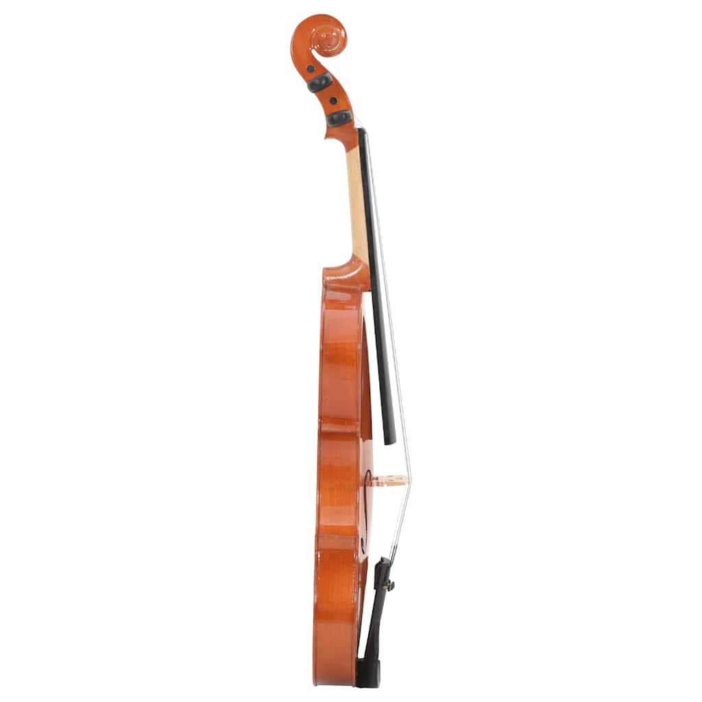 violinsæt med violinbue og hagestøtte 4/4 mørkt træ