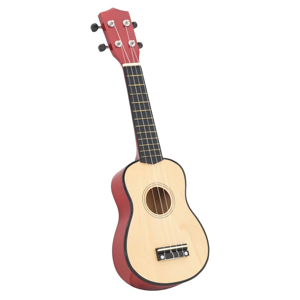 ukulelesæt sopran med taske til børn 21" lyst træ