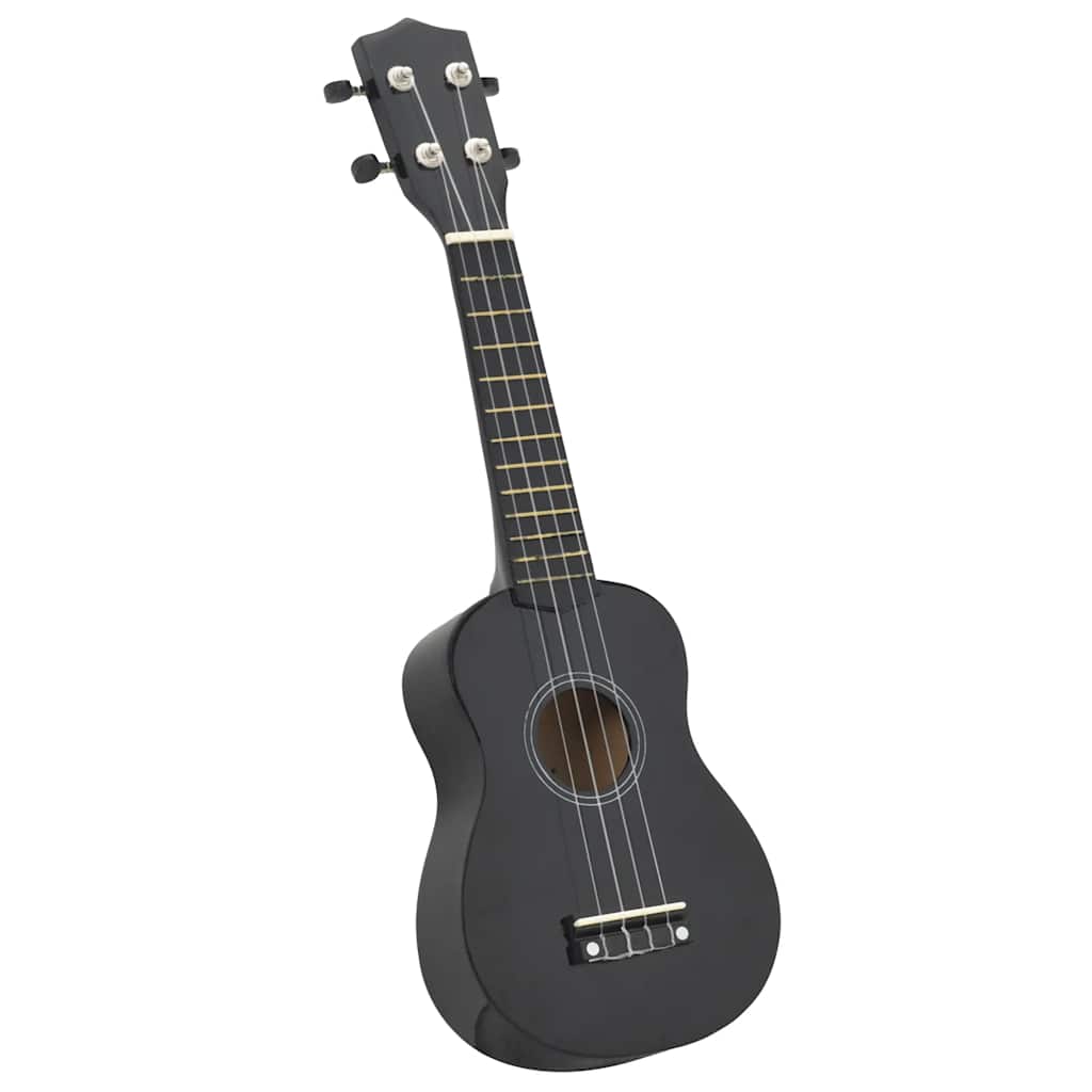 ukulelesæt med taske til børn 21" sort