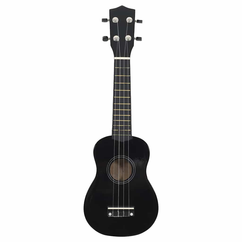 ukulelesæt med taske til børn 21" sort