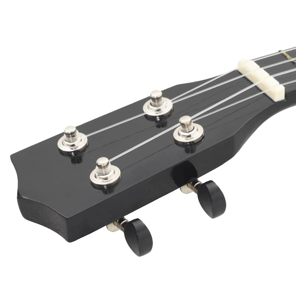 ukulelesæt med taske til børn 21" sort