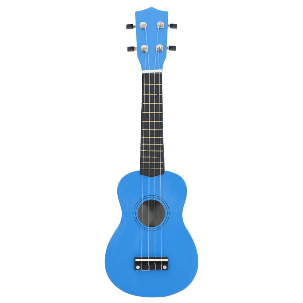 ukulelesæt med taske til børn 21" babyblå