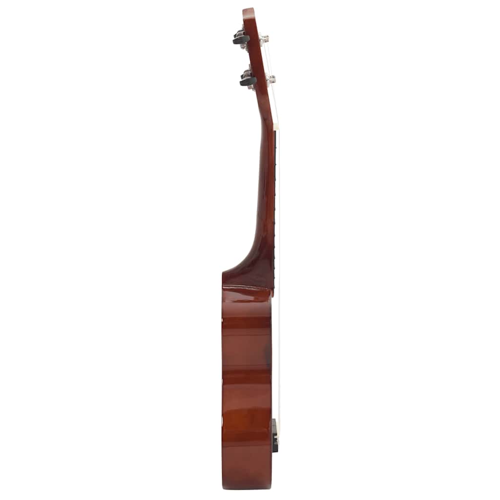 ukulelesæt sopran med taske til børn 23" mørkt træ