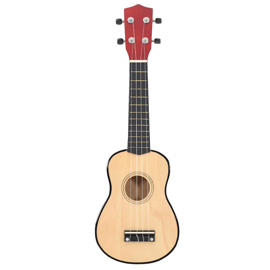ukulelesæt sopran med taske til børn 23" lyst træ