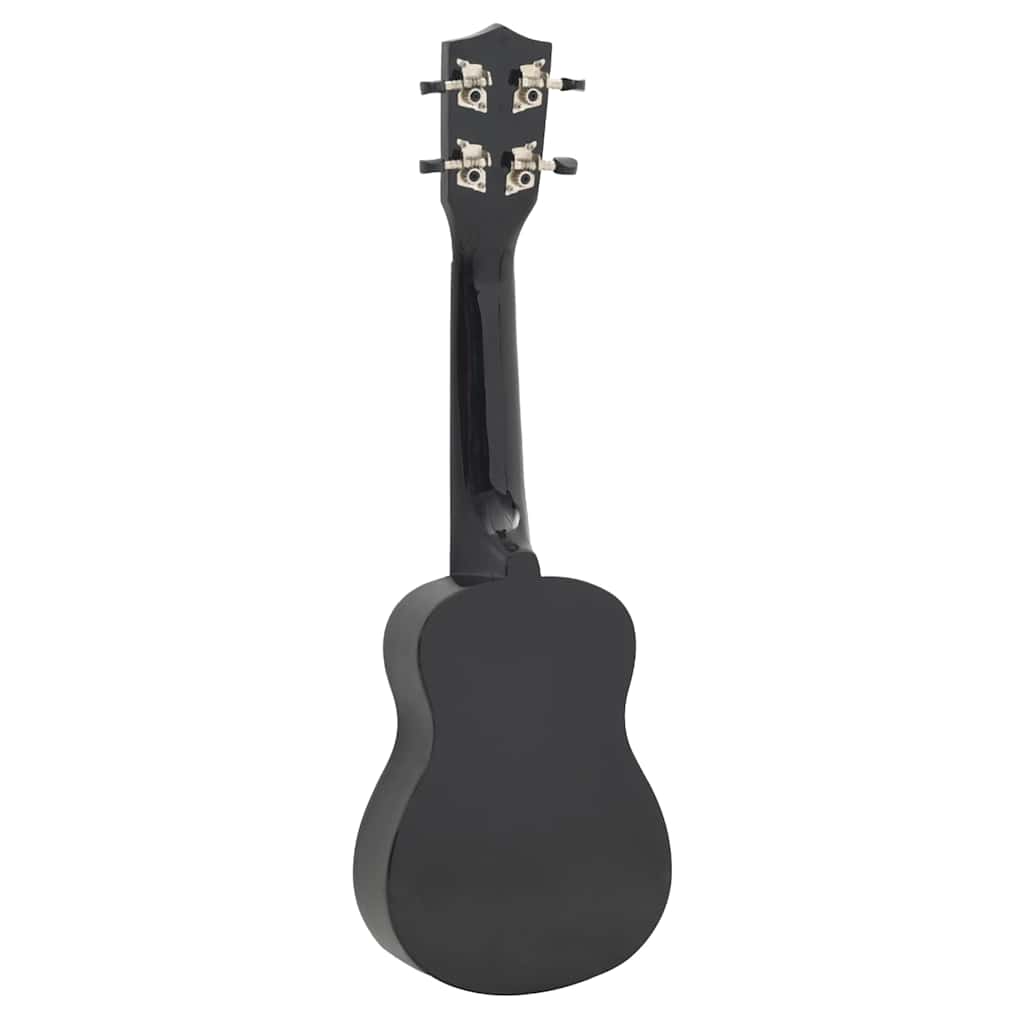 ukulelesæt med taske til børn 23" sort