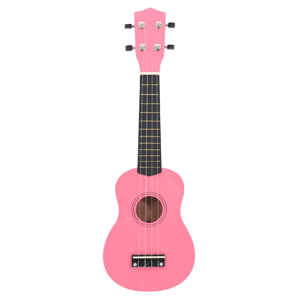 ukulelesæt med taske til børn 23" pink