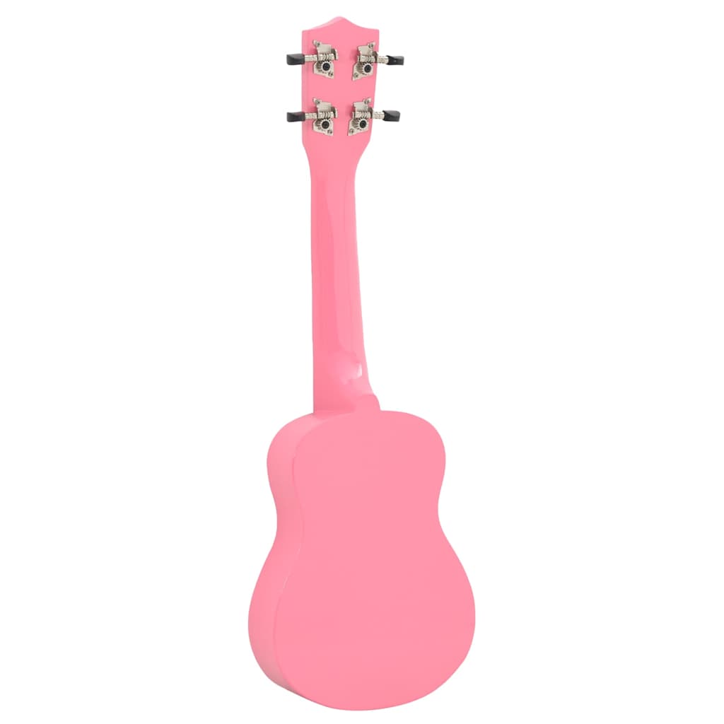 ukulelesæt med taske til børn 23" pink