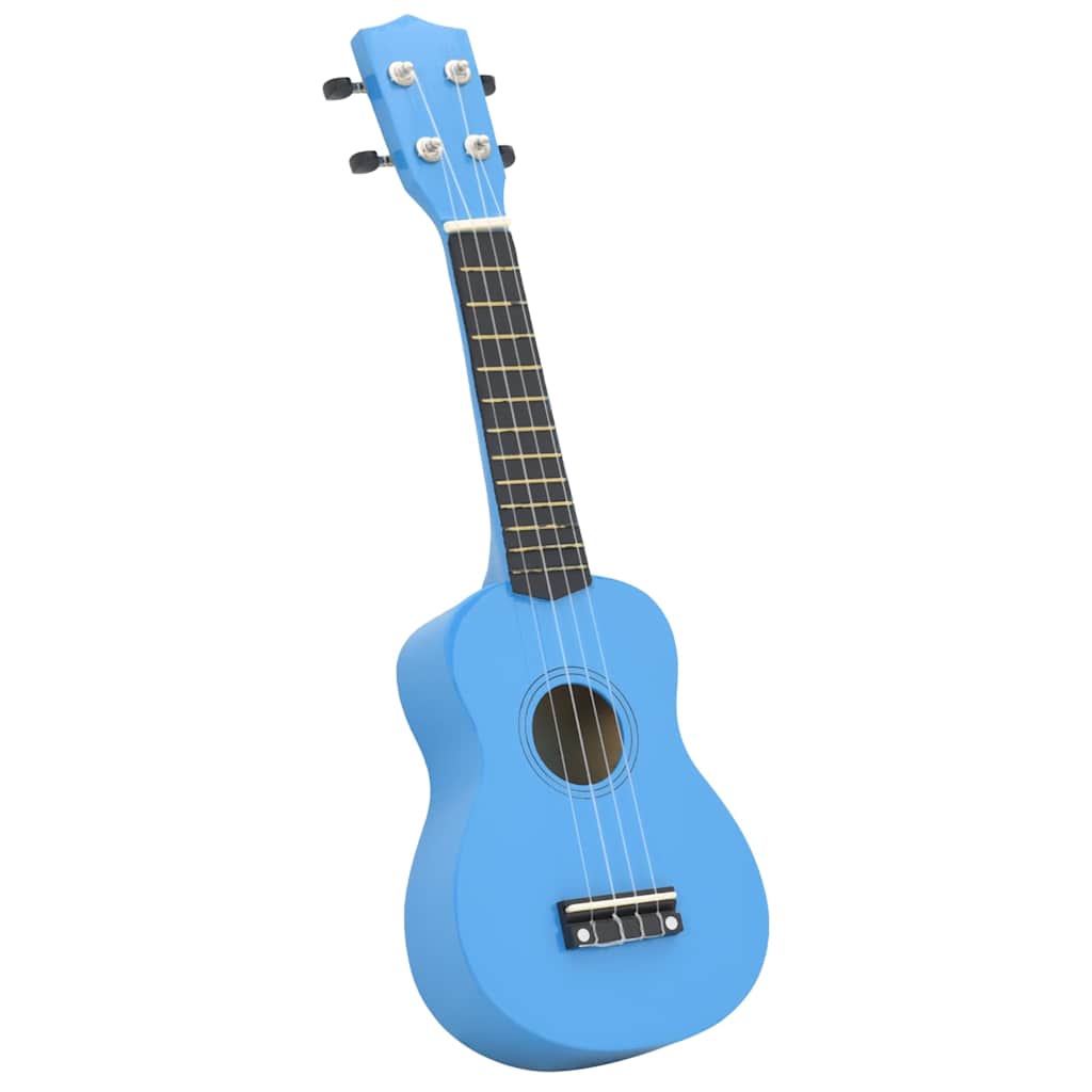 ukulelesæt med taske til børn 23" babyblå