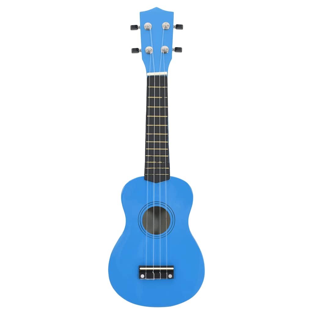 ukulelesæt med taske til børn 23" babyblå